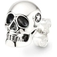 Bruno Banani Single-Ohrstecker Schmuck Geschenk Silber 925 Ohrschmuck Ohrring Single Scull Totenkopf