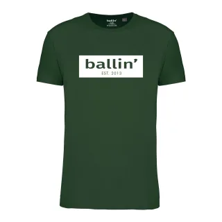 Cut Out Logo Shirt von Ballin Est. 2013 in der farbe Grun und in größe M.