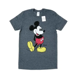 Disney Herren Mickey Mouse Classic Kick T-Shirt (Dark Heather)