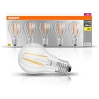 Osram LED-Leuchtmittel LED-Lampe Classic, E27, 5 St., Warmweiß