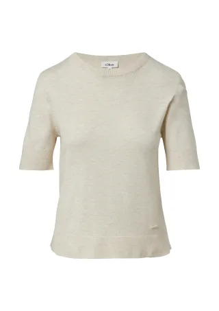 s.Oliver - Strickpullover beige - Gr. - 36