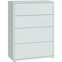 FORTE Kommode Alice Springs, Kommode 4 Schubkästen B/H/T 74,5/99,1/34,9 cm, Schubkästen mit Vollauszug, Grifflos, Push to open