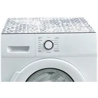 Tabletop Antirutschmatte Waschmaschinenauflage blau grau Textil-Finish waschbar, 1-St., Rutschfeste Gummi Unterlage als Trockner Waschmaschinen-Abdeckung
