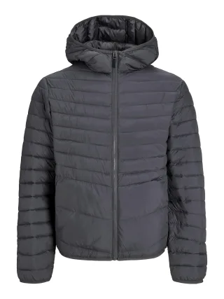 JACK&JONES - JJESTATE PACKABLE PUFFER HOOD NOOS asphalt - Gr. - XXL