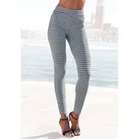 LASCANA Leggings mit eingestricktem farbigem Design