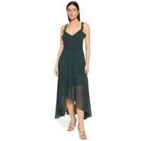 Vera Mont Abendkleid Damen mit Volant Wickel-Design