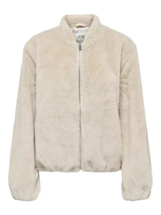 JDY - JDYMACY FAUX FUR BALLOON JACKET OTW NOOS Moonbeam - Gr. - M