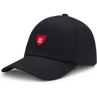 HUGO Baseball Cap Cara Valentine mit Aufnäher, Baumwoll-Twill