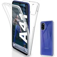 Wisam Smartphone-Hülle Full Cover Für Samsung Galaxy A41 Silikon 6,1" TPU 360° Transparent 15,50 (6,1 Zoll)