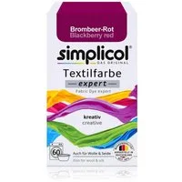 simplicol Textilfarbe Simplicol Textilfarbe expert Brombeer-Rot 150g - Farbe zum Färben (1er