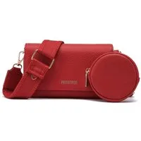 Frentree Umhängetasche Damen 3 in 1 klein Handytasche Geldbörse Crossbody Bag (mit 5 fächern, 4 Karten und rundes Münzfach), Verstellbar Abnehmbar Schultergurt