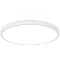 ZMH LED Deckenleuchte Wohnzimmer Rund Schwarz/Weiß Dekcenlampe Flach Küchenlampe, Augenschutz, LED fest integriert, 6500K, Ø30cm Kellerlampe Wohnzimmer Büro küche Einfach Installtion