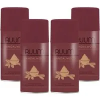 RUUM Raumduft-Nachfüllflasche Ruum Lufterfrischer Duftspray Nachfüller 250ml Sandalwood 4er Pack (4-St., 250ml (4er Pack)
