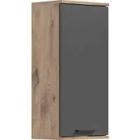welltime Hängeschrank Riga, Breite 37cm, 1 Tür (Türanschlag wechselbar), 1 Einlegeböden Badmöbel, Badschrank, Schrank, Wandschrank, Bad, Badezimmer