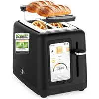 AECO Toaster toastlab ELITE Touch LCD Display, Zwei extra große Toastschlitze, für verschiedene Brotsorten, 850 W, Bräunungsstufen