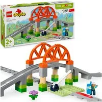 LEGO® Eisenbahnbrücke und Schienen – Erweiterungsset (10426) Konstruktionsspielsteine, (42 St), LEGO DUPLO Town, Made in Europe