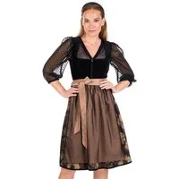 Spieth & Wensky Dirndl Samt Dirndl 2tlg. - GALATEA - schwarz