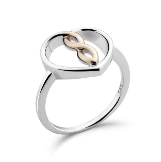 Orphelia Damen-Ring Sterling-Silber 925 – Silber/Rosé ZR-7475