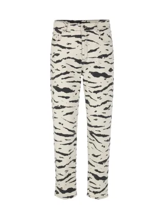 Marc Cain Sports - Jeans FEURA mit Animal Print denim ecru - Gr. - 34