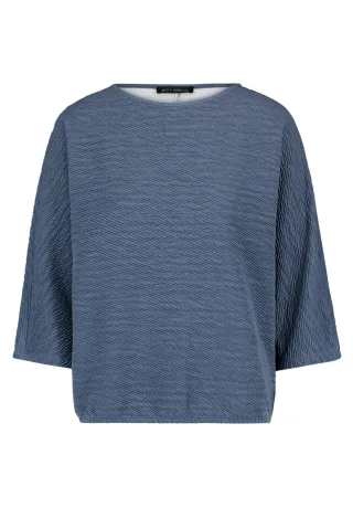 Betty Barclay - Strukturshirt Vintage Indigo - Gr. - 36