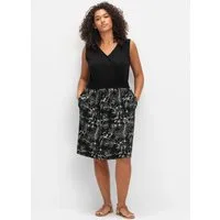 Sheego Strandkleid Jerseykleid Ärmellos