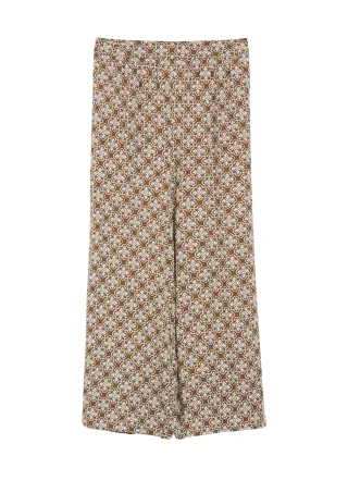 s.Oliver - Hose creme/braun - Gr. - 42