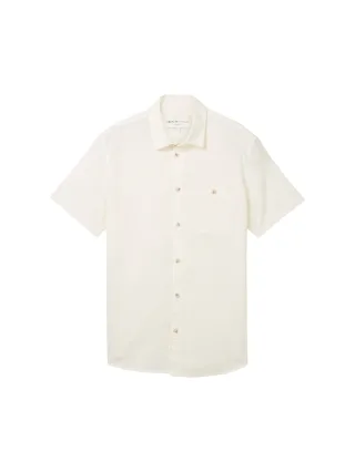 Denim Tom Tailor - Hemd aus Baumwolle soft light beige - Gr. - XXL