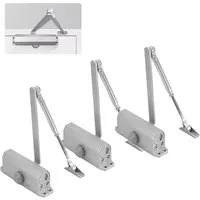 BlingBin Türschließer Automatischer Einstellbarer Hydraulischer Türschließer, 3pcs, mit Gestänge, (3-tlg., 3pcs), Torschließer 25-45 Kg