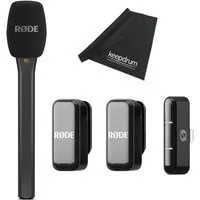 RØDE Rode Mikrofon-Funksystem Wireless Micro Lightning Interview Set. Digitales Aufnahmegerät (Vorteils-Set mit Handadapter)