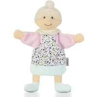 Sterntaler® Handpuppe Oma 10260573 (1-tlg., Ideal für Puppentheater und Rollenspiele), Puppe Stoffpuppe Stoffhandpuppe Theaterm rosa