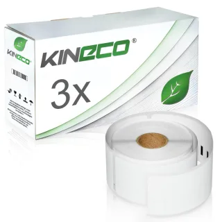 3 Etiketten für Dymo 11356 S0722560 89x41mm