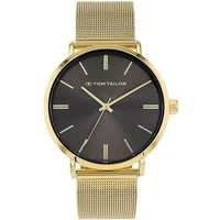 TOM TAILOR Quarzuhr 2100596, Armbanduhr, Herrenuhr, Edelstahlarmband, analog
