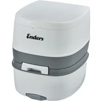 Enders® Campingtoilette Supreme, integrierter Papierhalter, Belüftungstaste, Deckel + Brille abnehmbar