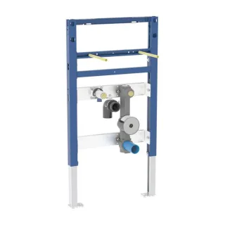 Geberit Duofix Waschtisch-Element 111078002 BH 82 - 98 cm, Standarmatur, mit einer Wasserzählerstrecke