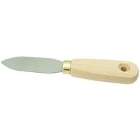 varivendo Universalschaber Kittmesser Spachtel Schaber Holzgriff 190mm Natur 1 Stück Schaber Farbschaber Glasschaber Kittmesser Kitt Glasermesser