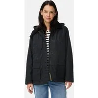 camel active Fieldjacket mit abnehmbarer Kapuze und Kordkragen Langarm