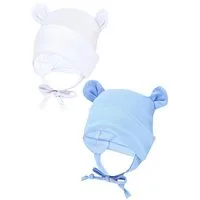 TupTam Erstlingsmütze TupTam Baby Erstlingsmütze mit Ohrenklappen 2er Pack