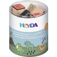 Heyda Stempel Stempelset Dinos 15er