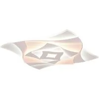casa NOVA LED Deckenleuchte ANGY, Weiß, Kunststoff, Metall, Anpassung der Farbtemperatur, Dimmbar, LED fest integriert, Extra-Warmweiß, Neutralweiß, Kaltweiß, Tageslichtweiß, mit Fernbedienung, Memoryfunktion, B 48 x H 6 x T 48 cm