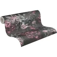 A.S. Création Vliestapete PintWalls Rosen Floral, glatt, matt, gemustert, neutral, (1 St), Blumentapete Tapeten Wohnzimmer Schlafzimmer Küche modern Design Optik