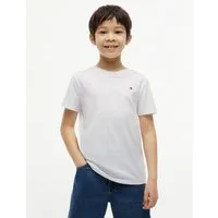 Tommy Hilfiger T-Shirt Rundhalsausschnitt, Regular Fit, Kinder bis 16 Jahre, reine Baumwolle