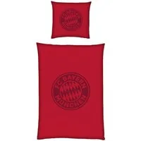 FC Bayern München Bettwäsche FC Bayern München Bettwäsche Satin 135 x 200 cm (Bordeaux), 100% Baumwolle