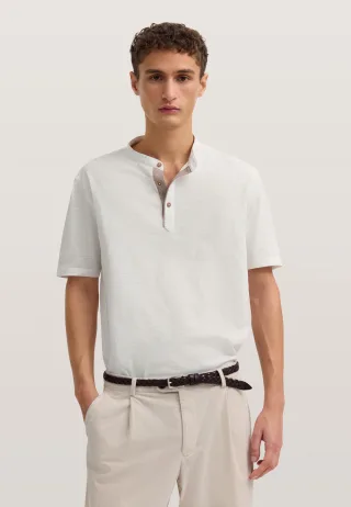 Bugatti Herren Poloshirt mit einem Stehkragen