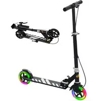 AIYAPLAY Cityroller für Kinder von 3-8 Jahren, 0 km/h, (klappbarer Kinderroller, 1 tlg., Höhenverstellbarer Tretroller), Faltbar, Höhenverstellbar, Schwarz