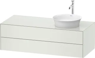 Duravit White Tulip Konsolenwaschtischunterbau wandhängend Weiß Seidenmatt 1300x550x408 mm - WT4987R WT4987R3636