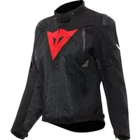 Dainese Motorradjacke Super Sprint D-Dry wasserdichte Damen Motorrad Textiljacke Ellenbogenprotektoren enthalten,herausnehmbares Innenfutter,Schul