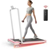 Dskeuzeew Laufband Klappbare Laufbänder 3 in 1 - mit 8% Steigung (Laufgerät für Zuhause bis 130KG - LED-Anzeige - Noise
