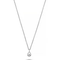 CHRIST Collier CHRIST Damen-Kette 375er Weißgold 1 Diamant
