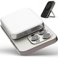 GreenHec MagSafe Powerbank für Apple iPhone 17 16 15 14 13 12 Pro Max 10000mAh Powerbank MagStand Powerbank A 10000 mAh (1.5 V), Magnetisch Wireless Power Bank Akku Induktiv Samsung Slim Stand