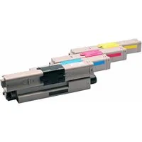 ABC Tonerkartusche, (Kompatibles Set 4x Toner für Oki C301 C321 MC332 MC342 C301DN C321DN, Oki C301DN C321DN MC332DN MC340 Series MC342DN Oki MC342DNW), ABC